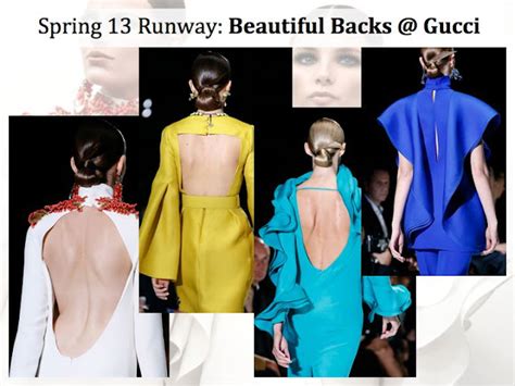 Gucci runway backs